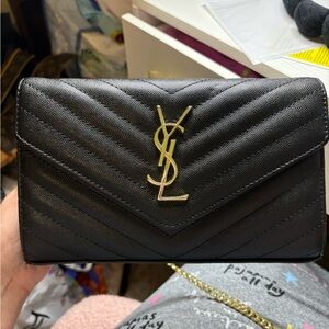 YSL Black Quilted Bag